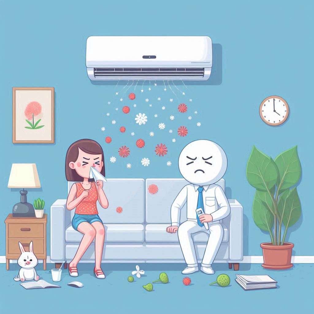 Aer conditionat vs alergii